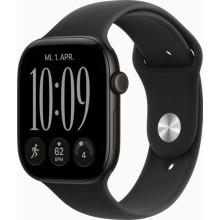 Apple Watch 12 46mm Aluminium Black avec Black Sport Band M/L MJEL4